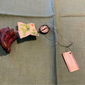 HIKING Christmas Ornament, Boots, Compass, & Map, by Midwest CBK